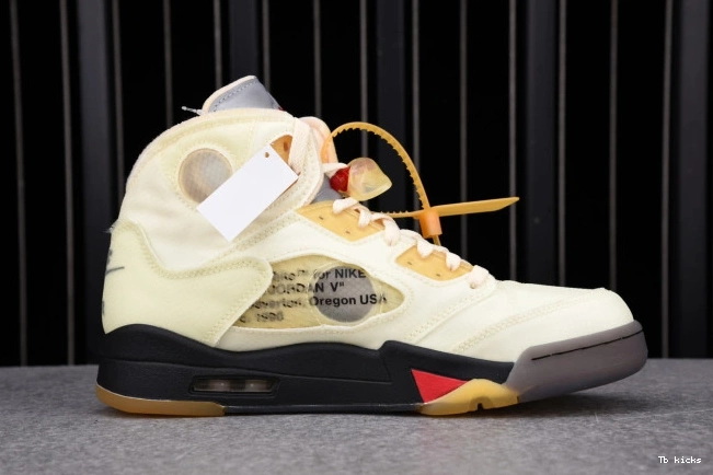 Reps TBK DH8565-100 OFF-WHITE Sail Jordan 5 Retro 0725